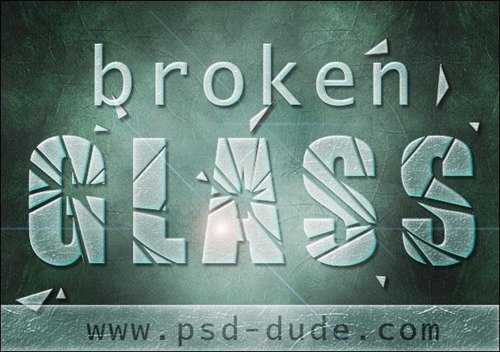 Broken-Glass-Text-in-Photoshop