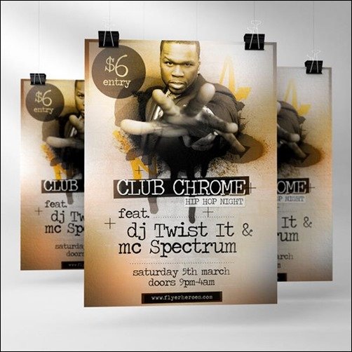 Club-Chrome flyer templates