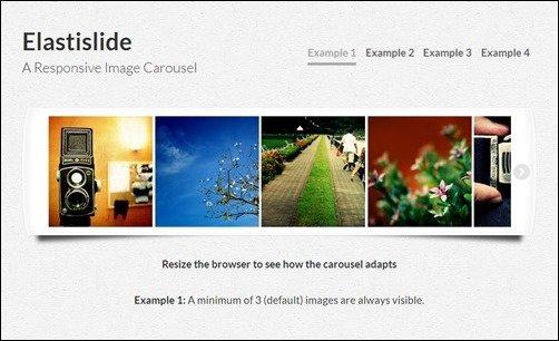 Elastislide jQuery carousel plugin