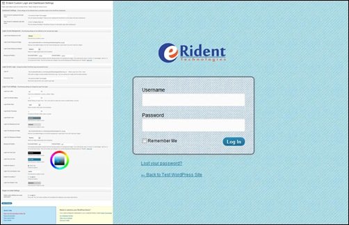 Custom Login and Dashboard