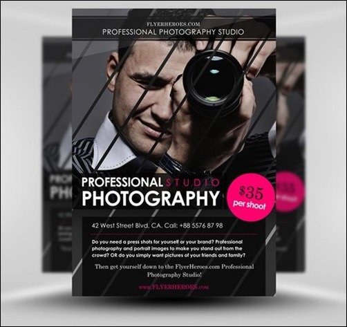 Photography flyer templates