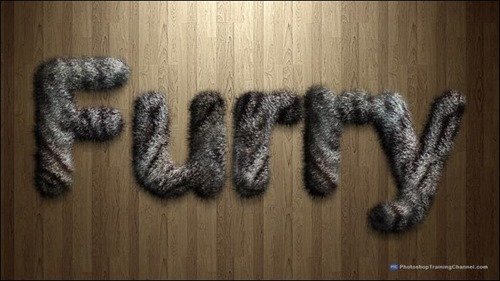 Super-Fast-&-Easy-Way-of-Creating-Fur-(or-Hair)Text-In-Photoshop