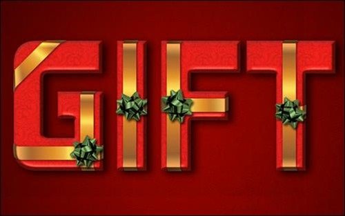 Wrapped-Gift-Box-Text-Effect
