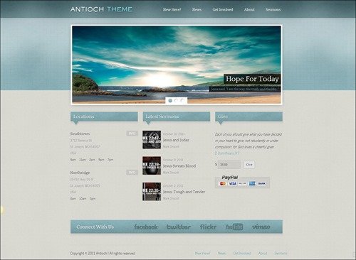 antioch free church wordpress themes