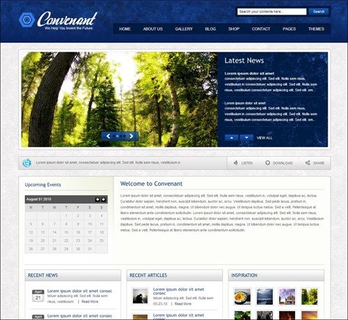 cross website church theme