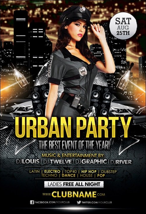 Free Urban flyer templates