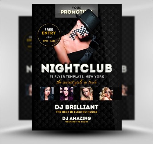 luxury-nightclub flyer templates