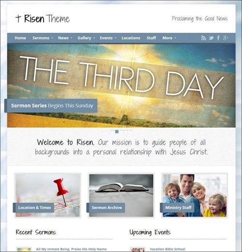 risen church templates
