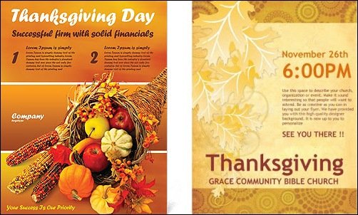thanksgiving flyer template