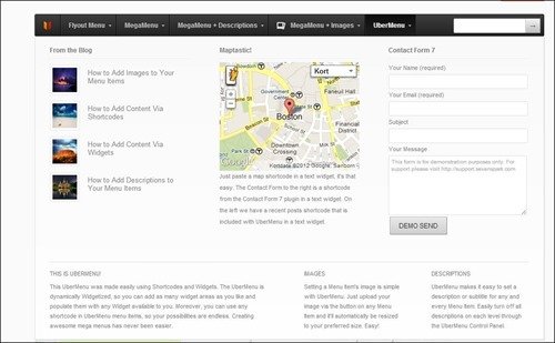 uber-menu jQuery menu plugins