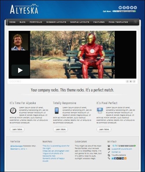 Alyeska wordpress business themes