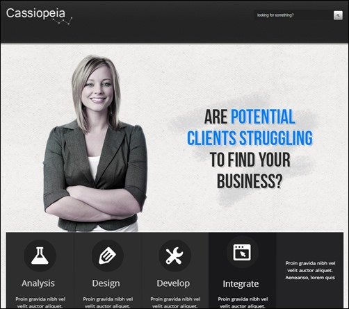 Cassiopeia responsive WordPress themes