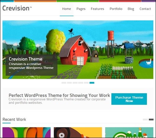 Crevision simple wordpress themes