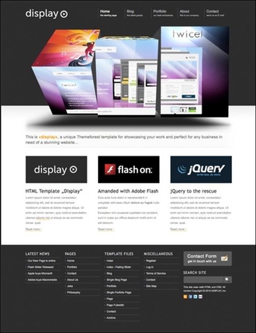 Display wordpress business themes