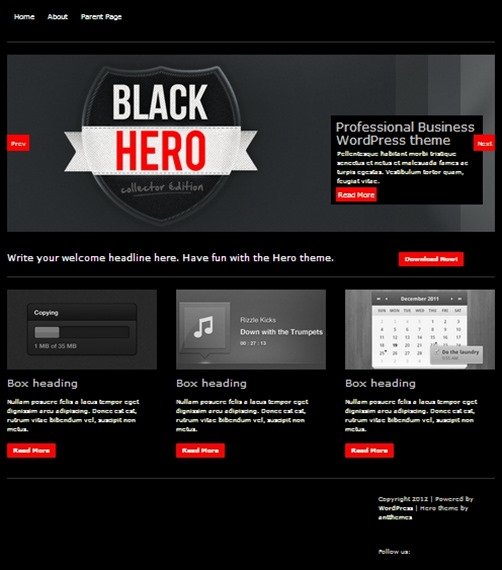 Hero wordpress business themes