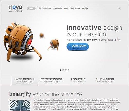 Nova-simple-wordpress-themes