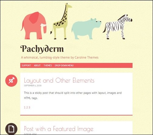 Pachyderm responsive WordPress theme