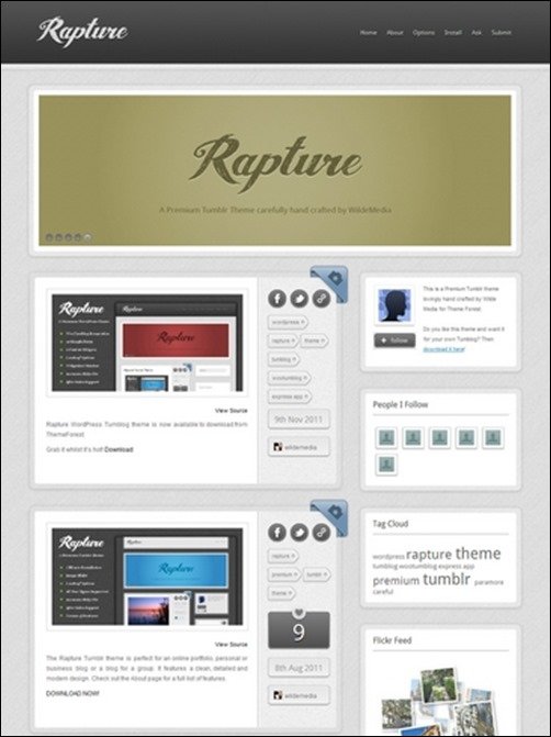 Rapture best tumblr themes