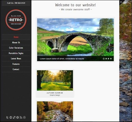 Retro-html5-templates