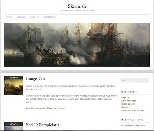 Skirmish responsive WordPress themes
