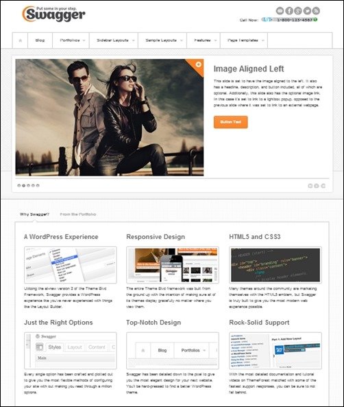 Swagger wordpress business themes