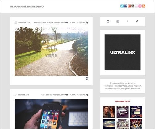 UltraMnml best tumblr themes