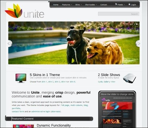 Unite wordpress business themes