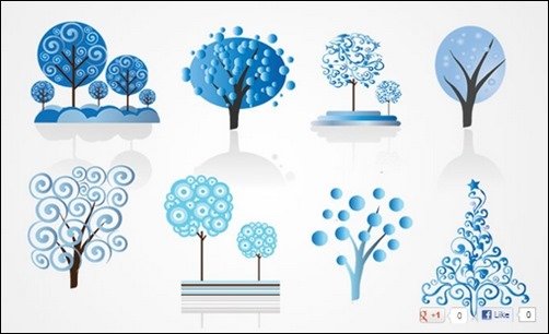 Winter-Tree-Vector-Set Winter-Tree-Vector-Set