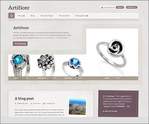 artificer WordPress ecommerce themes