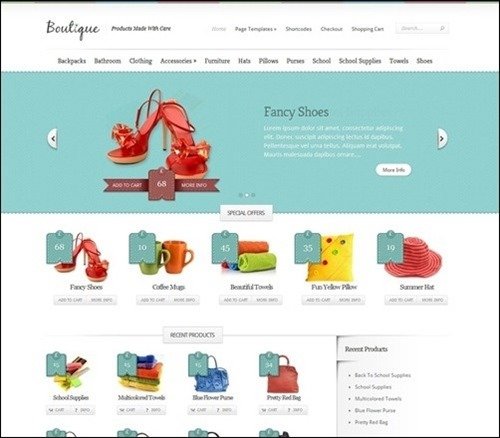 boutique WordPress ecommerce themes