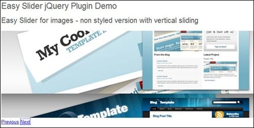 jQuery Image Slider easy-slider