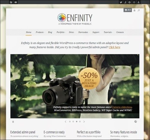 enfinity WordPress ecommerce themes