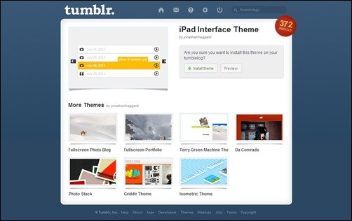 iPad-Interface best tumblr themes