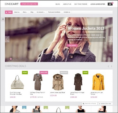 onecart WordPress ecommerce themes