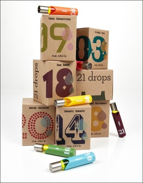 21-Drops-package-design