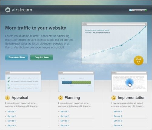 Airstream-landing-page-template