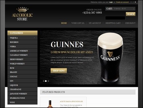 Alcohol-Store-opencart-templates