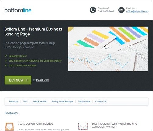 Bottom-Line-landing-page-templates