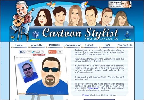 Cartoon-Stylist-cartoon-yourself