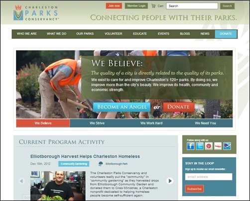 Charleston-Parks-Conservancy-nonprofit-website