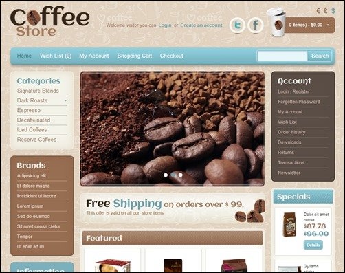 Coffee-Store-opencart-templates