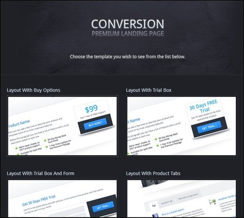 Coversion-landing-page-templates