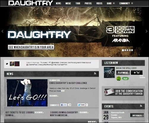 Daughtry-music-website