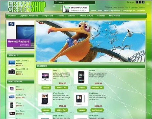 FreshGreen-opencart-templates