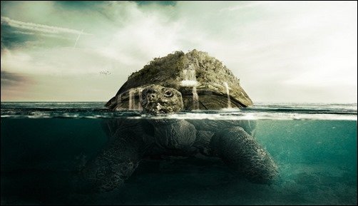Giant-Turtle-tut-photo-effects Giant-Turtle-tut-photo-effects