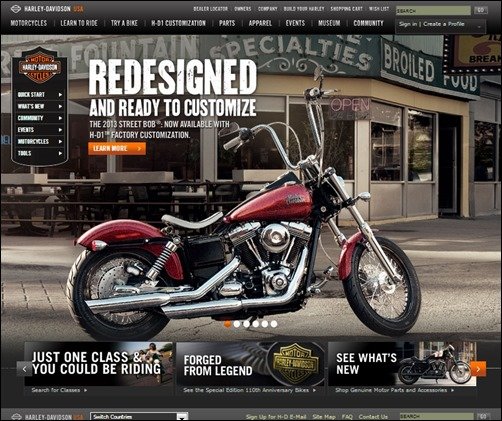 Harley-Davidson-corporate-web-design