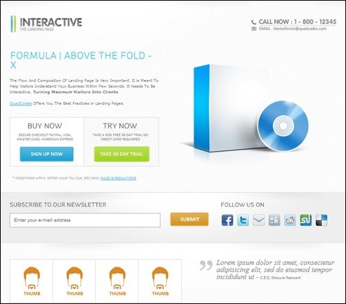 Interactive-landing-page-templates