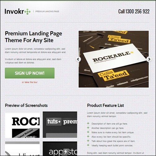 Invokr-landing-page-templates