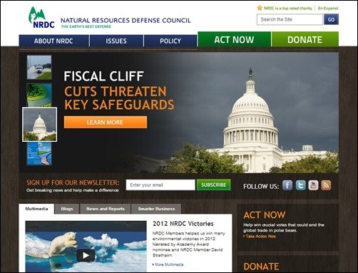 Natural-Resources-Defense-Council-nonprofit-website