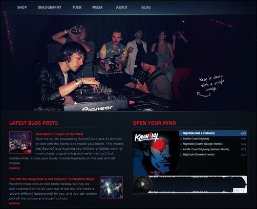 Night-Music wordpress music theme